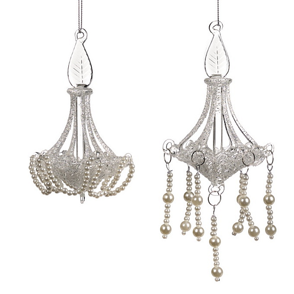 Елочная игрушка "Люстра" 16 см, в ассортименте