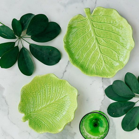 Салатник "Листок" Lemon Garden 20х19 см