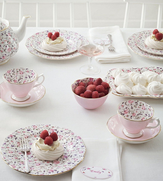 Чашка чайная с блюдцем Rose Confetti Vintage 185 мл