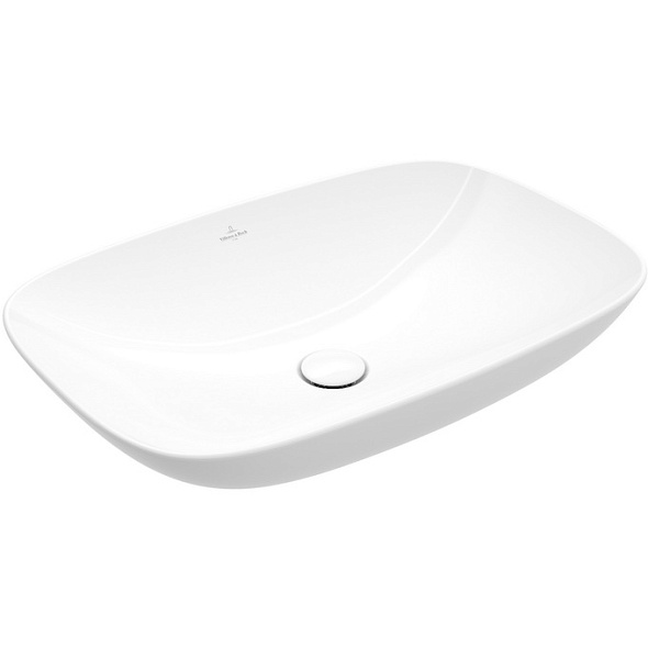 Раковина накладная Villeroy & Boch Loop & Friends 56х38, CeramicPlus, 4A4901R1, из TitanCeram