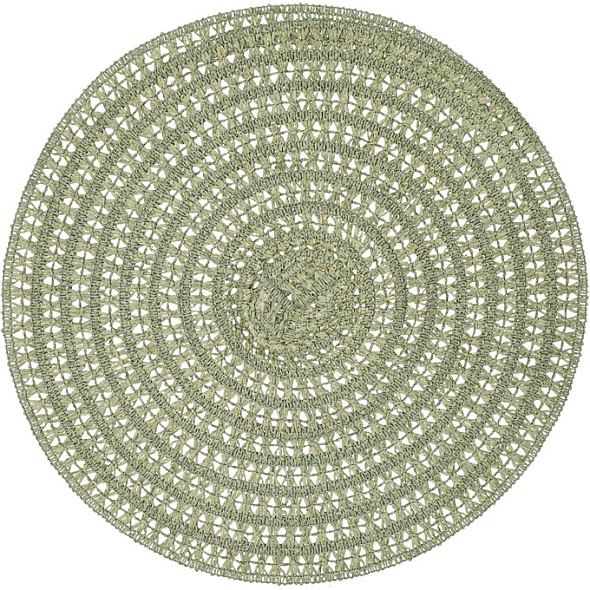 Подложка под тарелку круглая Placemat Nova 38 см, зеленая