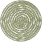 Подложка под тарелку круглая Placemat Nova 38 см, зеленая