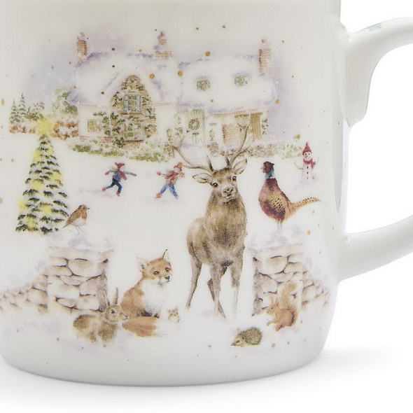 Кружка Wrendale Designs Christmas "Snow Place Like Home 2026" 400 мл