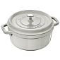 Кокот круглый La Cocotte 26 см / 5,2 л, цвет белый трюфель