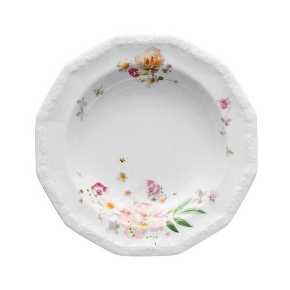 Тарелка глубокая Maria Pink Rose 23 см