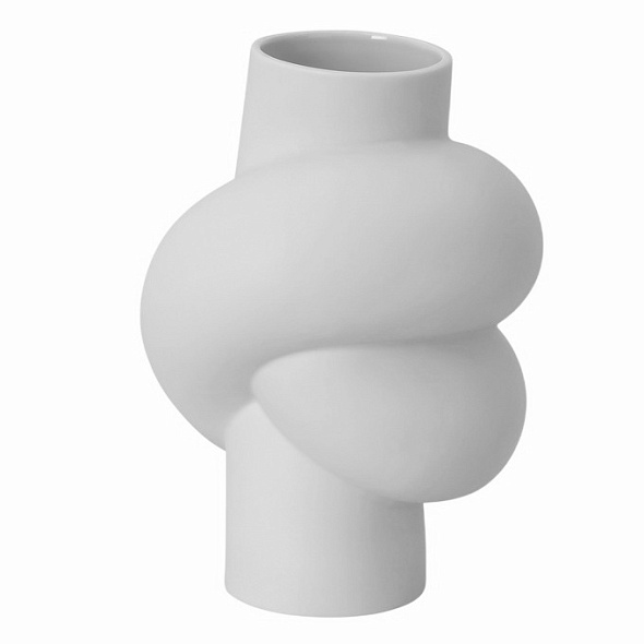 Ваза Node 14 см, цвет белый матовый