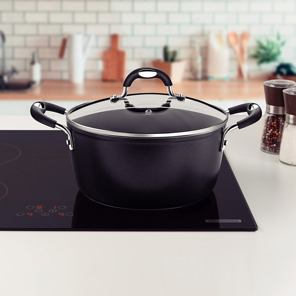 Кастрюля Tramontina Monaco Induction 28 см, с крышкой