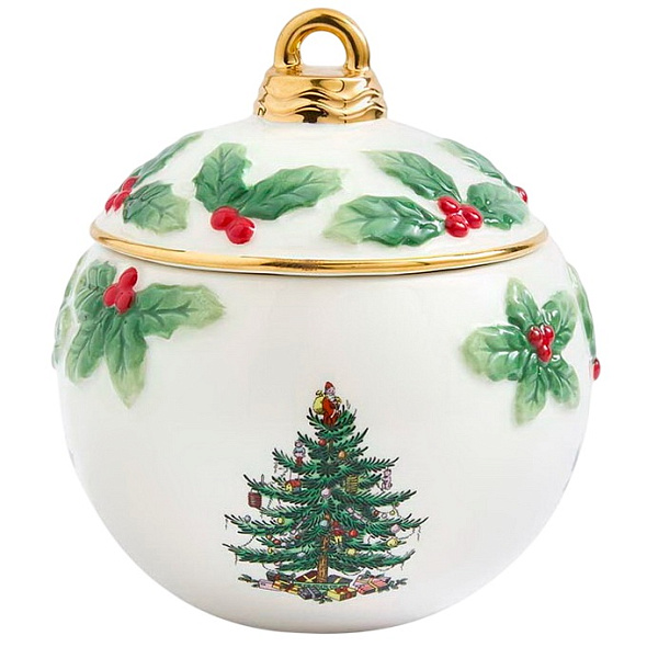 Емкость для хранения Spode Christmas Tree Giftware "Елочный шар" 20х17 см