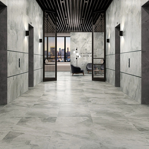 Керамогранит Italon Charme Extra 60х120 Naturale, Silver, 9 мм