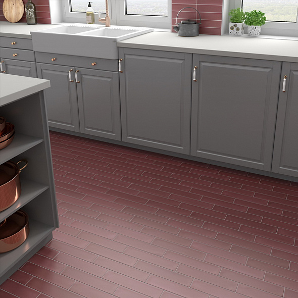 Керамогранит Equipe Wadi 6х30, Garnet, 8 мм