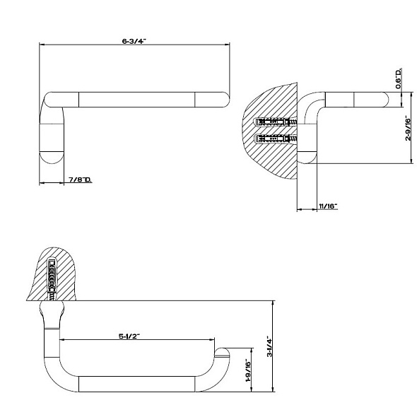 Держатель для туалетной бумаги Gessi Goccia 38055.147, брашированный хром