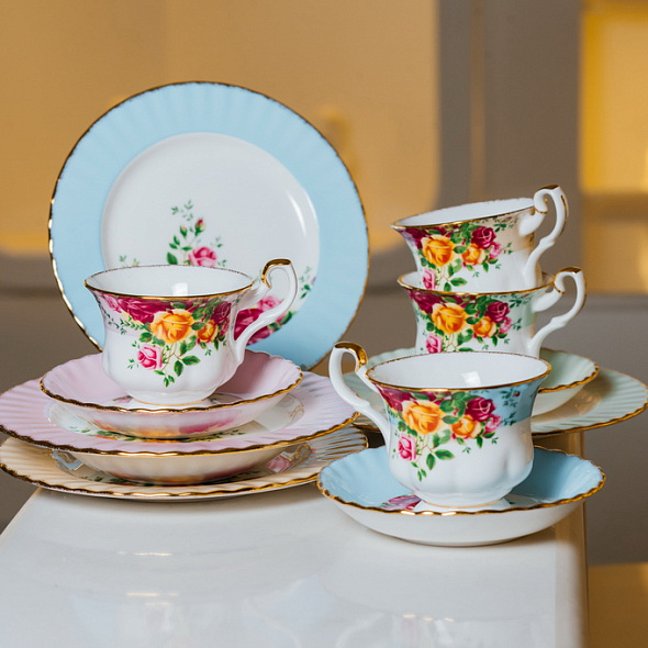 Набор чайный на 1 персону "Vanilla" Old Country Roses, 3 предмета