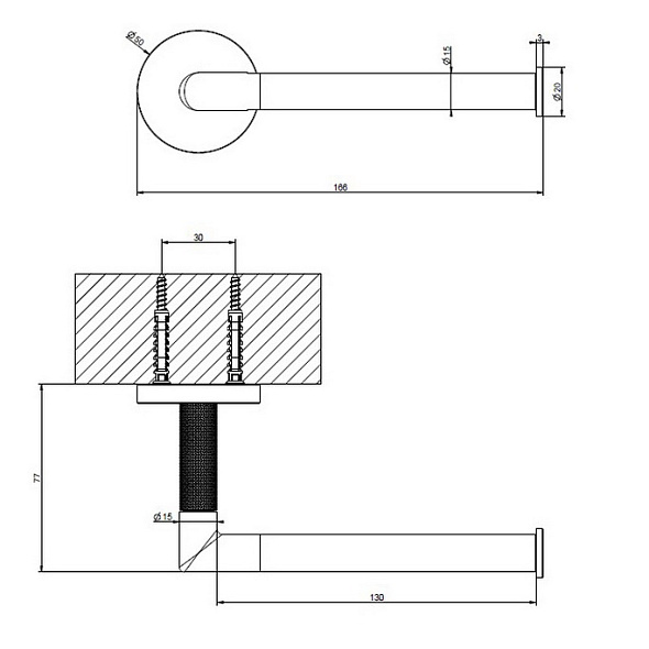 Держатель для туалетной бумаги Gessi Anello 63755.710, латунь PVD