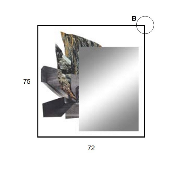 Зеркало Antonio Lupi Design Mirrors 75х72