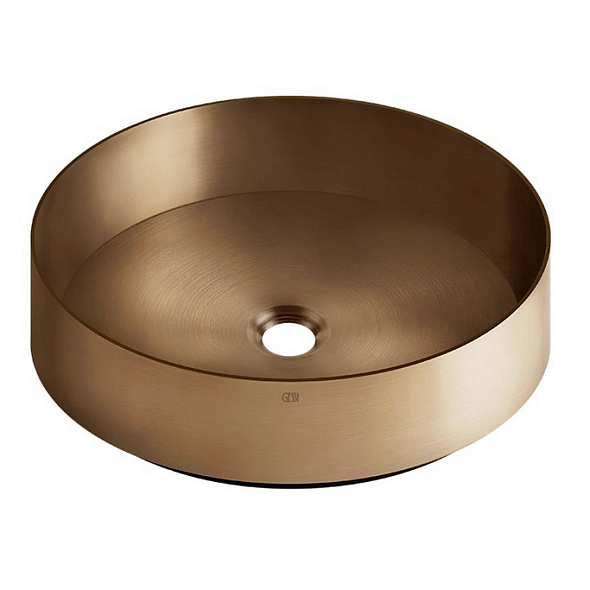 Раковина накладная Gessi 316 40х40 54601.726, Warm Bronze