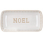 Блюдо прямоугольное Noel 22х11 см, бежевое