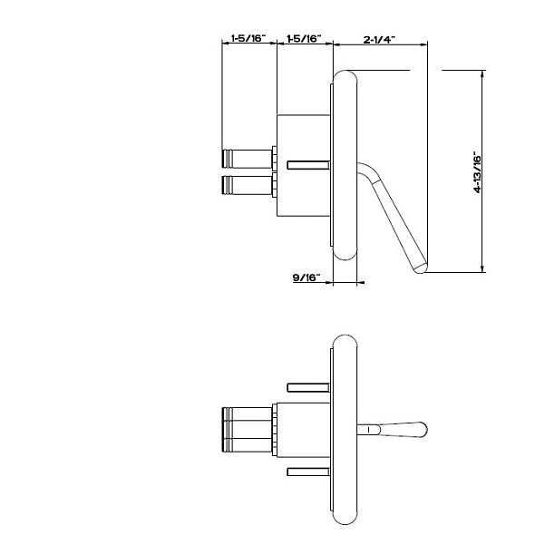 Внешняя часть Gessi Goccia 33744.279 смесителя для душа, белый матовый