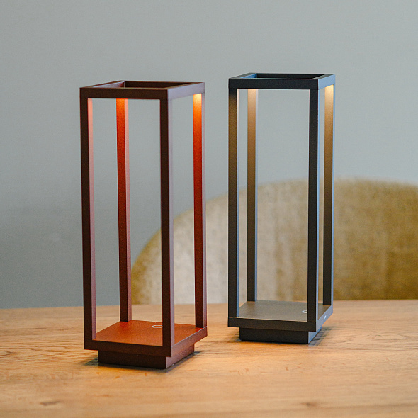 Лампа настольная Zafferano Home Pro 29,4 см, коричневая