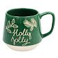 Чашка для завтрака Snowy Xmas 510 мл, зеленая