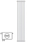 Радиатор Zehnder Сharleston 2180-6, 179х30, 1/2, V001 (V002), с термовентилем, белый