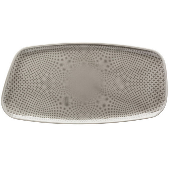 Блюдо Junto Pearl Grey 30х15 см