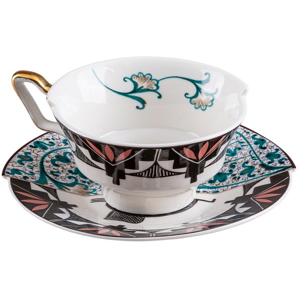 Чашка чайная с блюдцем Aspero Hybrid