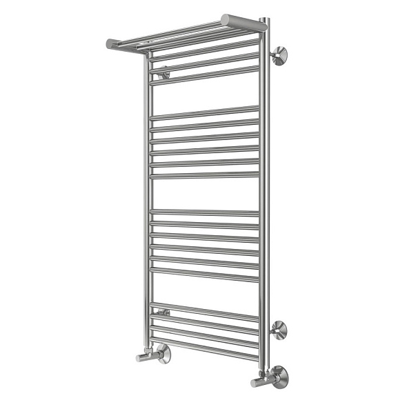 Полотенцесушитель Terminus Аврора 100х53, с полкой, водяной, хром