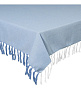 Скатерть квадратная Textile Chambray Blue 140х140 см, голубая