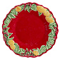Тарелка салатная Coroa De Natal 22 см, красная