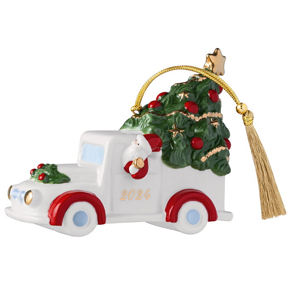 Елочная игрушка "Новогодний грузовичок" Christmas Classics 10 см