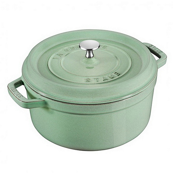 Кокот круглый La Cocotte 26 см / 5,25 л, цвет шалфей