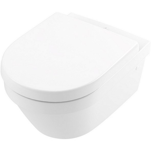 Унитаз подвесной Villeroy & Boch Architectura 53х37, CeramicPlus, 4694HRR1, с сиденьем