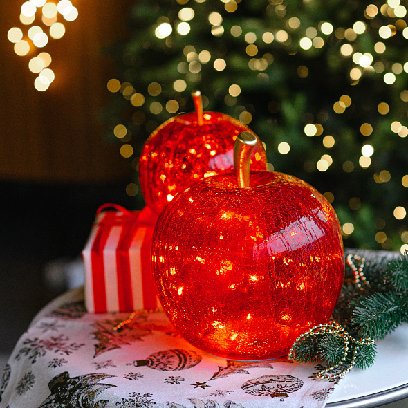 Фигурка "Яблоко" Lights in the night 16 см, красная