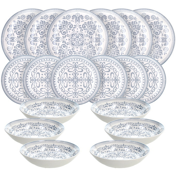 Набор посуды на 6 персон Madison Arabesque, 18 предметов