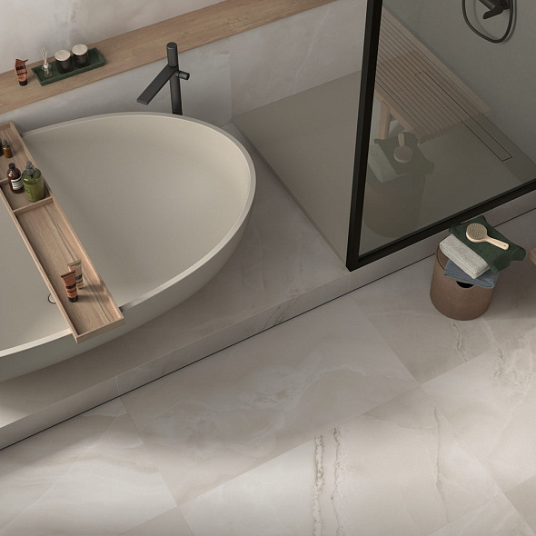 Керамогранит Imola The room 60х120 N, Absolute White Onyx, 6,5 мм