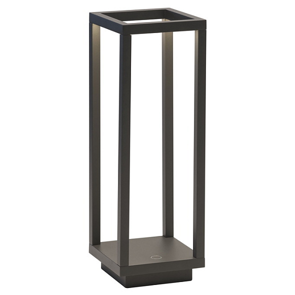 Лампа настольная Zafferano Home Pro 29,4 см, темно-серая