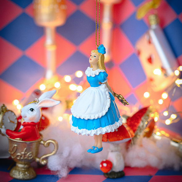 Елочная игрушка "Алиса с ключом" 10 см