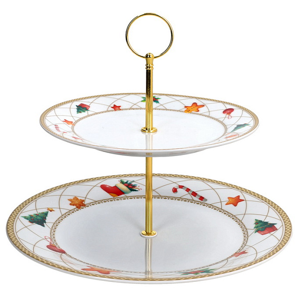 Этажерка Christmas Fairy Tale 25х27 см, 2 уровня