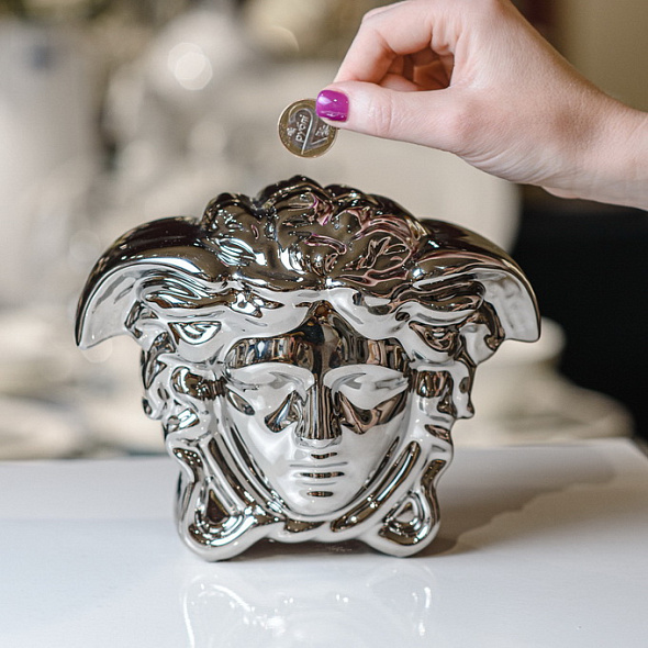 Копилка Versace Break the bank 14,5 см, цвет серебро