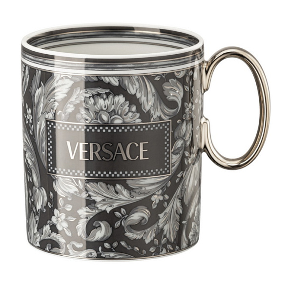 Кружка Versace Barocco Haze 300 мл, черная