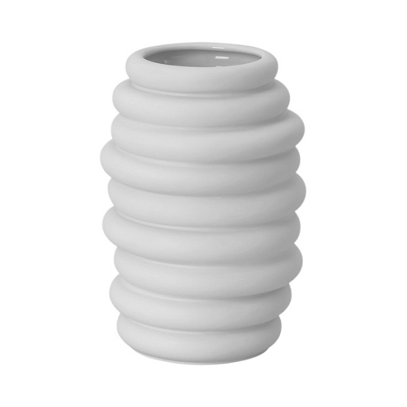 Ваза Hop 14 см, цвет белый матовый