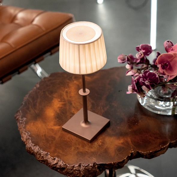 Лампа настольная Zafferano Poldina Classic Pro 32 см, цвет бронза