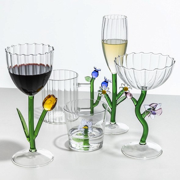 Стакан "Лиловый цветок" Botanica 350 мл