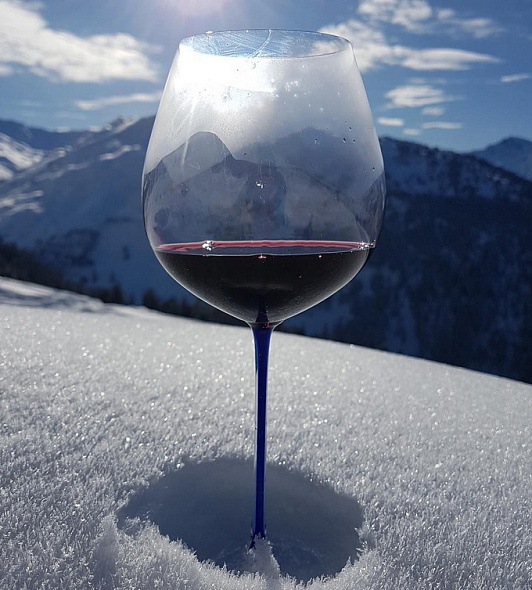 Бокал для вина Old World Pinot Noir Fatto a Mano 738 мл, синий