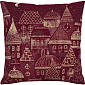 Чехол для подушки декоративной Notte Santa 45х45 см, цвет ягодный