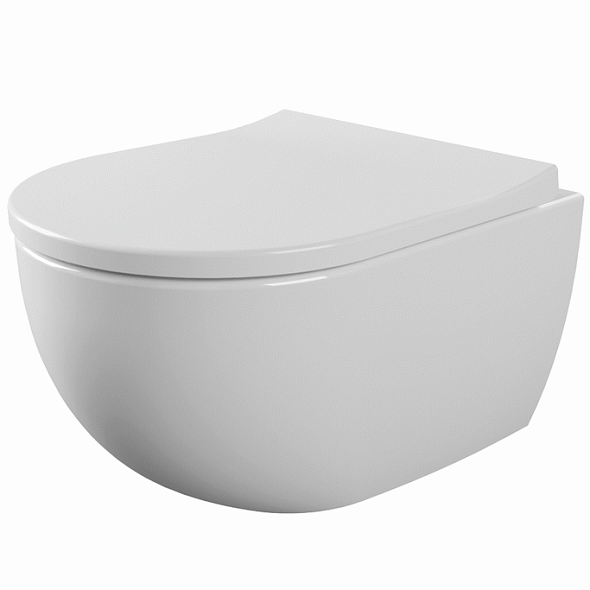 Унитаз подвесной Flaminia App 48х36 AP119G, compact, GoClean, с сиденьем, белый