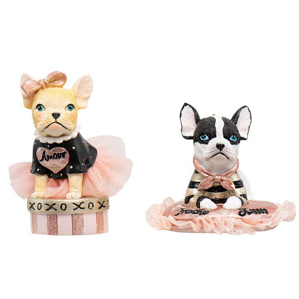 Елочная игрушка "Собачки" 6 см, в ассортименте