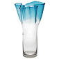 Ваза Glass Design Bizarre 32 см, голубая