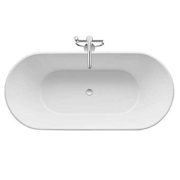 Ванна Duravit D-Neo 160x75, из DuroCast, без перелива