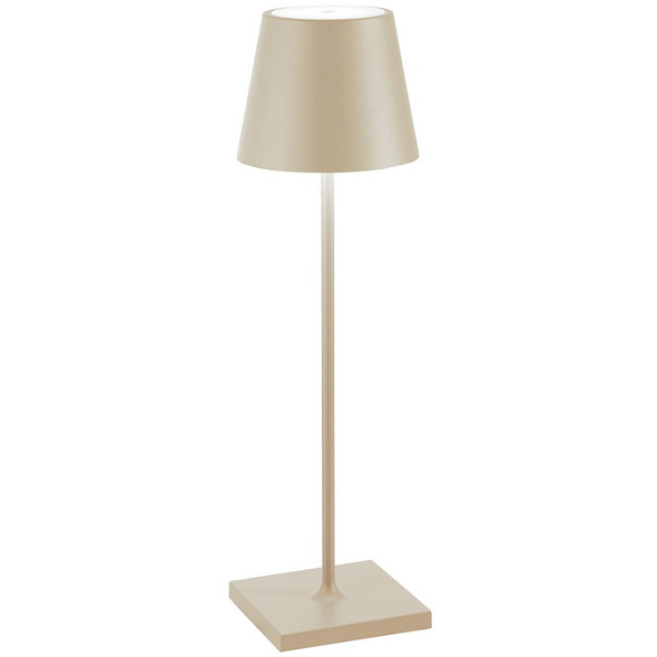 Лампа настольная Zafferano Poldina Pro 38 см, песочная